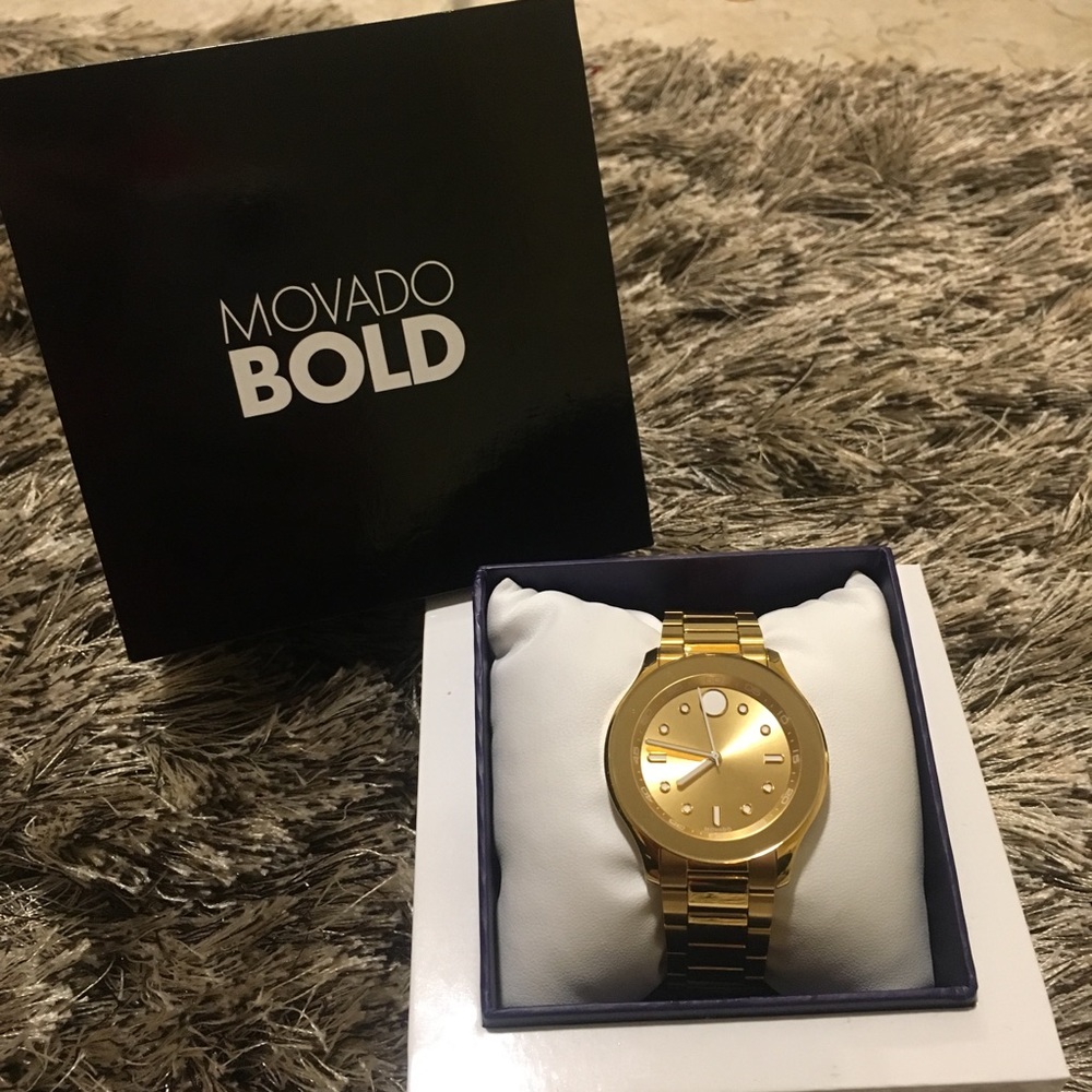 NEW! Movado Women’s Gold & Bold Watch